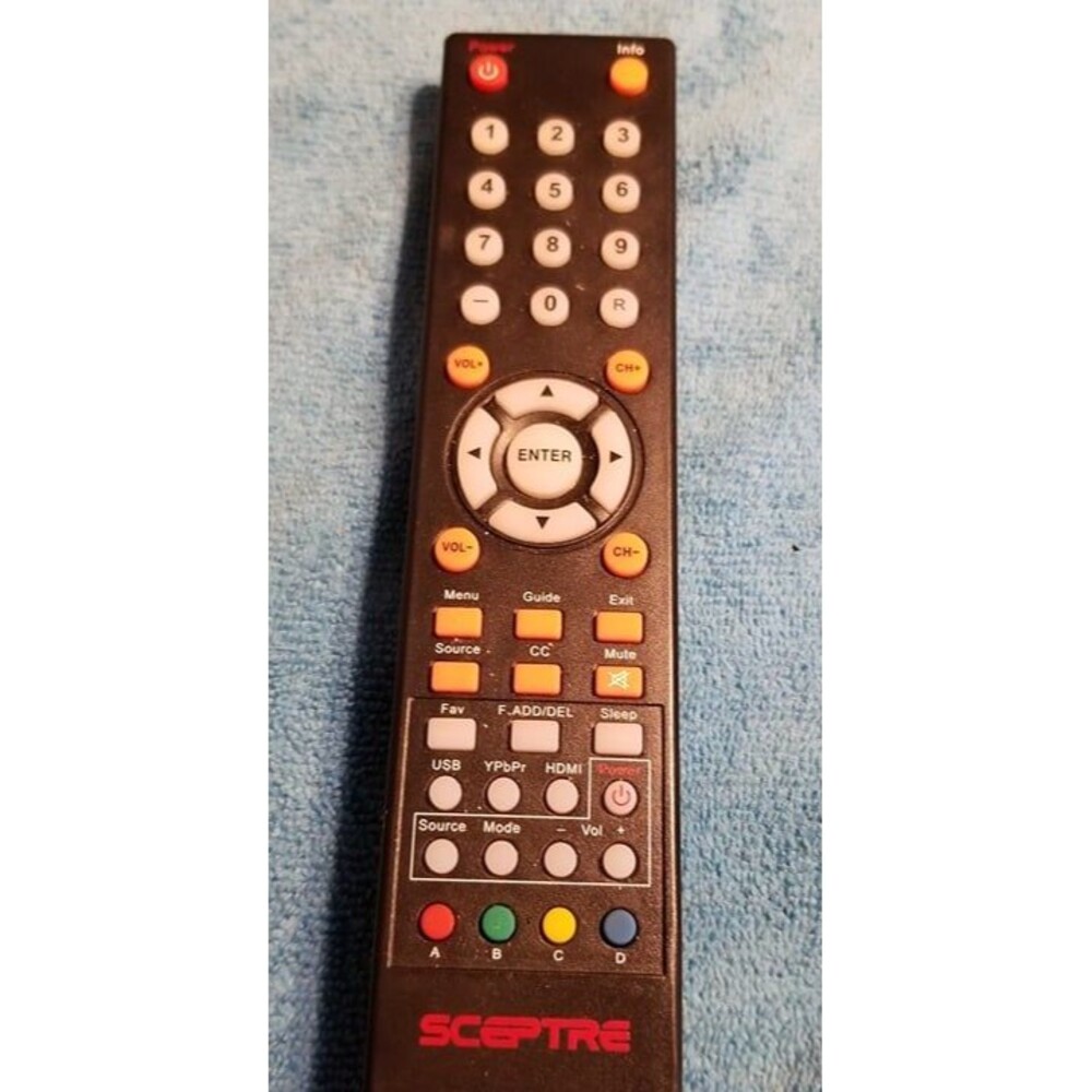 Remote Control  for sceptre tv came from 32"